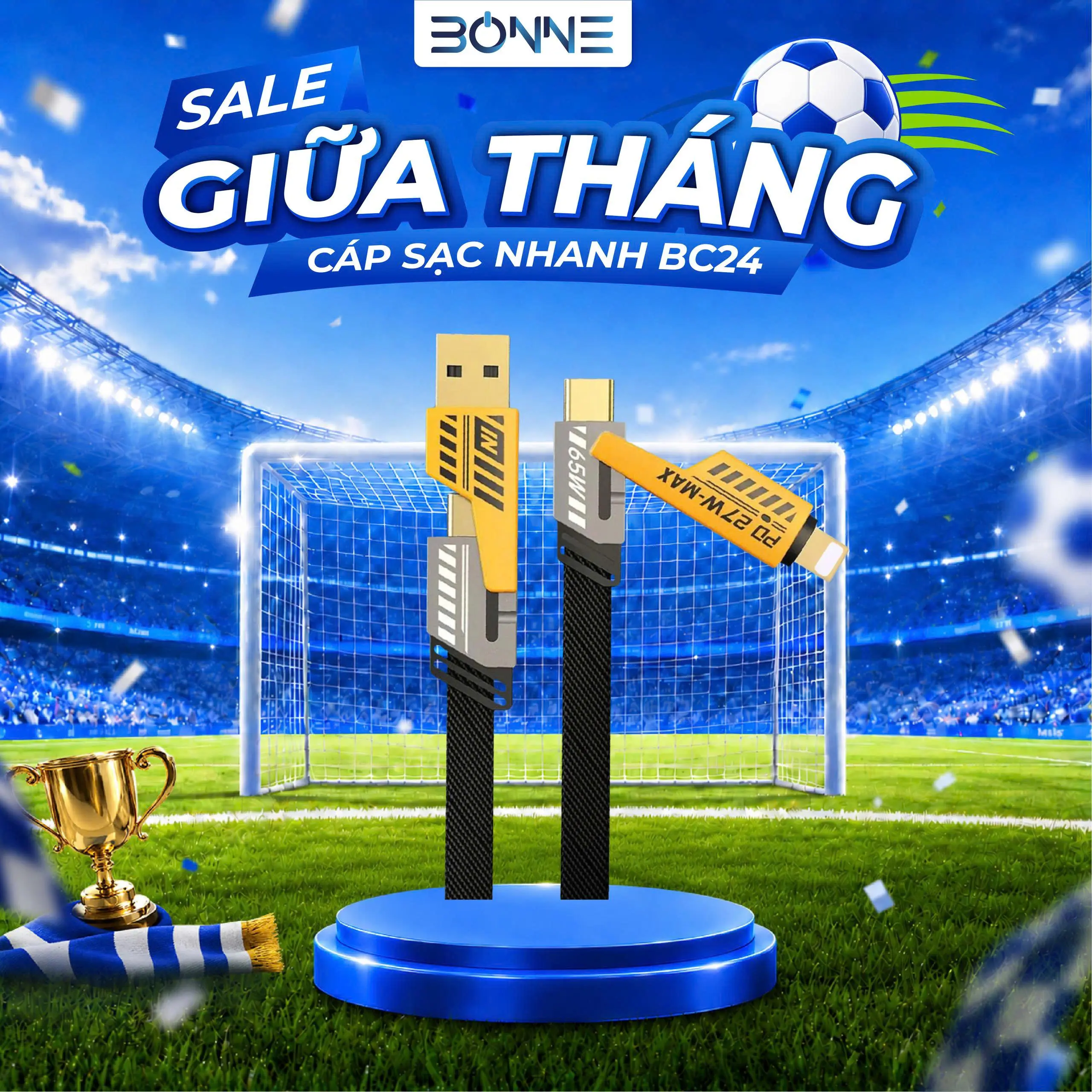Cáp sạc nhanh Bonne TECHNOLOGIQUE BC24, cáp sạc nhanh điện thoại 4 in 1 by Bonne Technologique, sạc chống gẫy chính hãng bảo hành 12 tháng[phụ kiện, [phụ kiện, sạc điện thoại], phone, kem, sạc điện thoại]