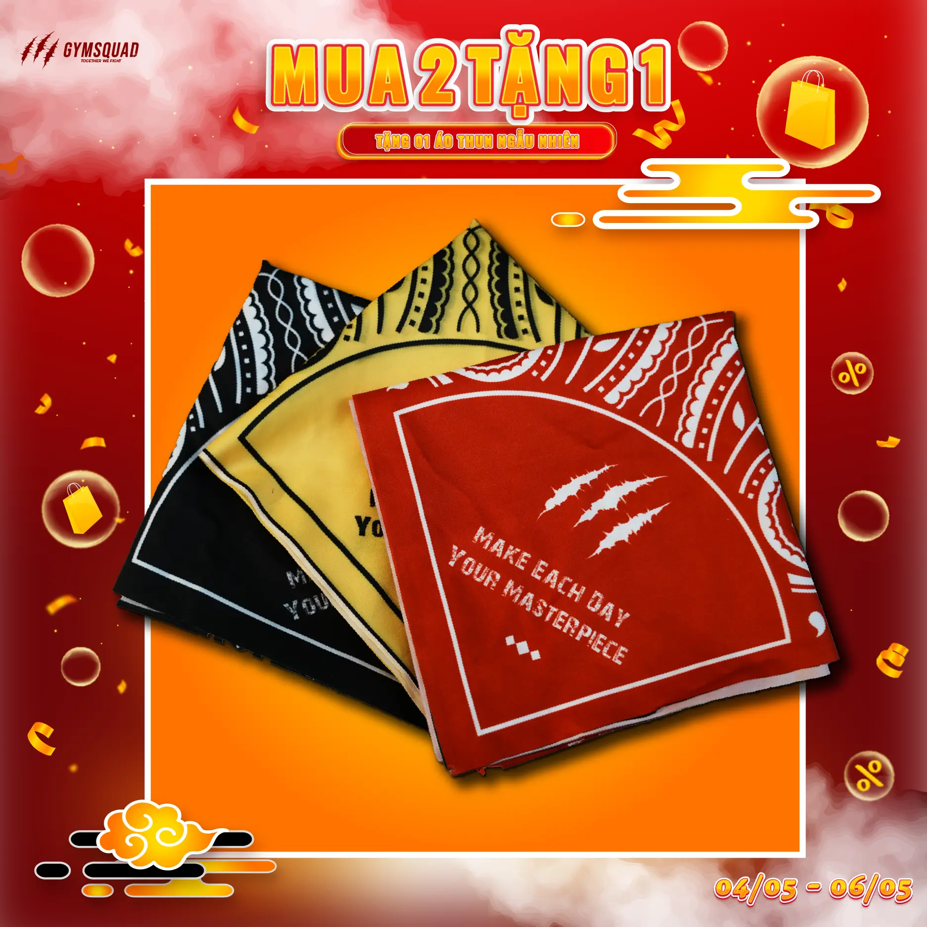KHĂN BANDANA ĐỘC QUYỀN GYMSQUAD XINH XẮN
