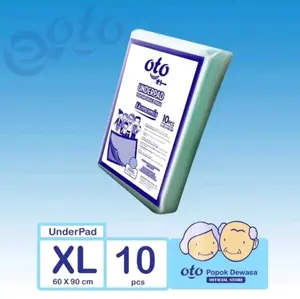 OTO Underpad Perlak Sekali Pakai Alas Pasien ( isi 10 pcs ) Ukuran 60 x 90 cm