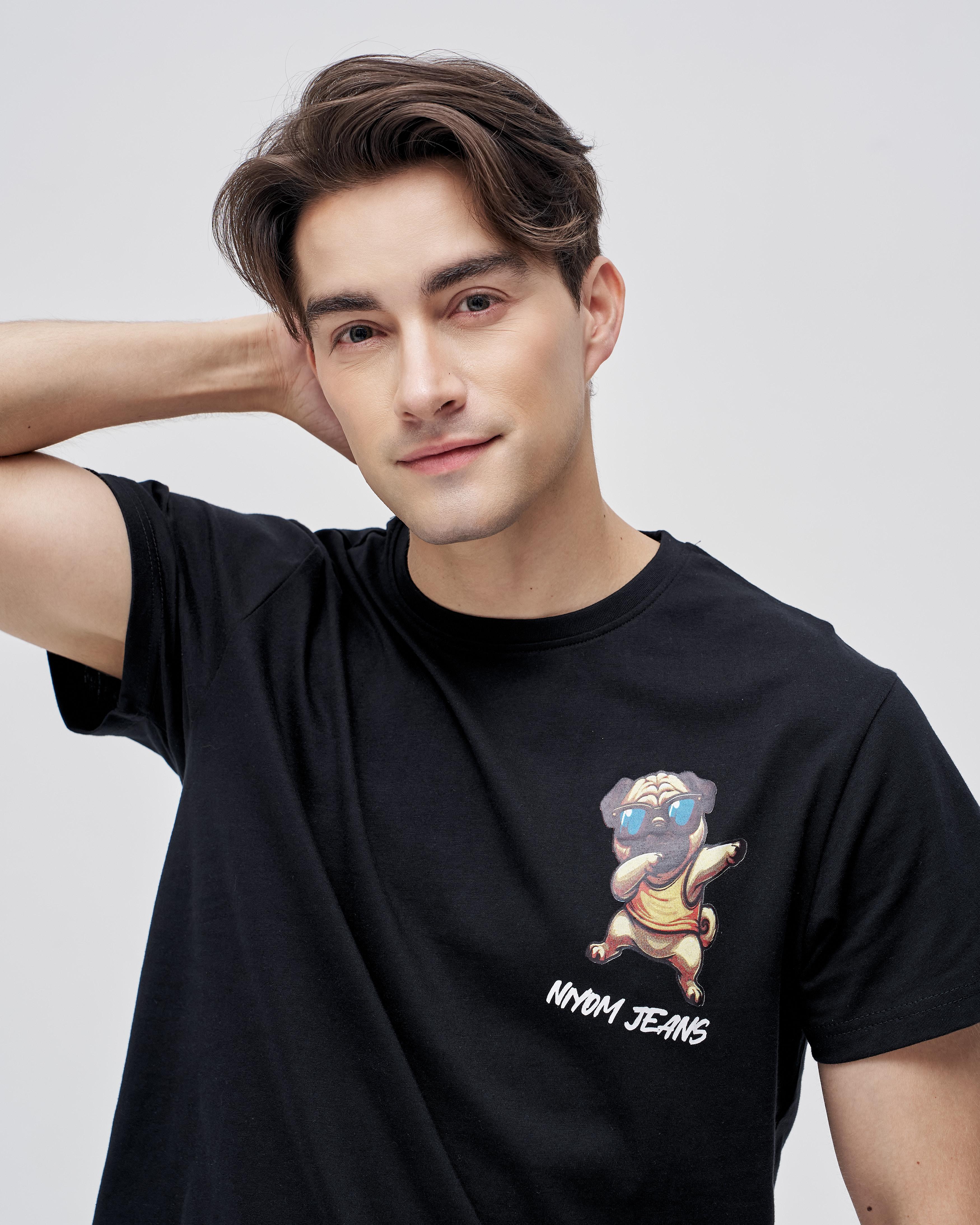 Niyom Jeans collection BUBIE : เสื้อยืด รุ่น TSR-K205 สกรีนลาย ผ้าCotton ผ้ายืด