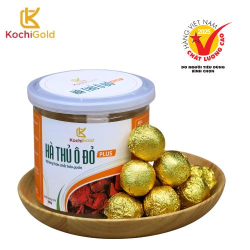  Hà thủ ô đỏ chế KochiGold Plus Đông trùng hạ thảo  Hộp 200g  đầy đủ giấy tờ kiểm nghiệm 
