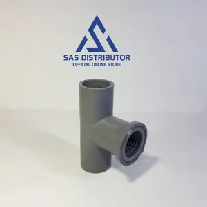 Tee Drat Dalam 1/2" inch Superlon / TDD 1/2" inch PVC / Faucet Tee 0,5" inch AW / Leter T drat dalam
