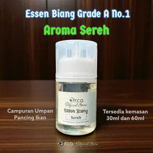 Orca Biang Essen SEREH Umpan Pancing Ikan Aroma Grade A Kualitas No.1 Kemasan 30ml dan 60ml
