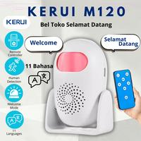 Gambar KERUI Bel Toko Selamat Datang M120  dan Alarm Sensor Gerak Remote  Set Usb - Putih dari KERUI Official Store Kab. Bekasi 1 Tokopedia