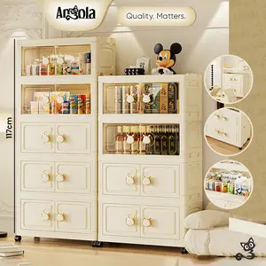 Angola Shop Lemari Lipat Plastik 3-5 Tingkat G34-G43 Lemari Serbaguna / Lemari Pakaian Plastik Ekstra besar Asli Furniture