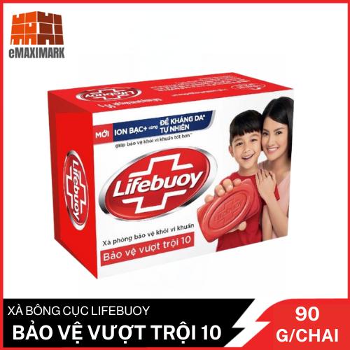  Xà bông cục Lifebuoy Bảo vệ vượt trội 10  Đỏ  90g 