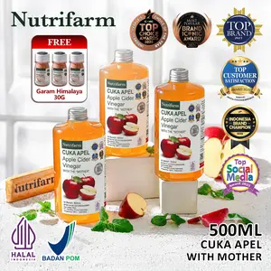 CUKA APEL WITH MOTHER 500ML BUNDLE 3PCS / FREE GARAM HIMALAYA 30G