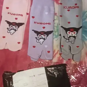 6 pasang kaos kaki jempol anak perempuan motif kuromi 4-8 tahun