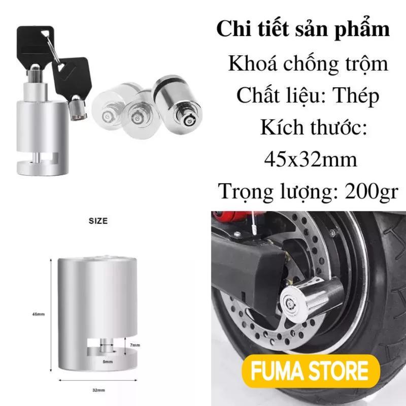 Product Introduction of 【COD/Cửa hàng Việt Nam】Khóa phanh đĩa xe máy chống trộm, nhỏ gọn, tiện lợi, thiết kế tích hợp, phụ kiện và phụ tùng thay thế 14