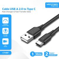 Gambar VENTION CTHBF Kabel Data USB 2.0 to Type C Fast Charging 3A Support FCP Qualcomm QC AFC Black Tipe C Cable 1M 1 Meter dari Pampam Shop Kab. Tangerang 2 Tokopedia
