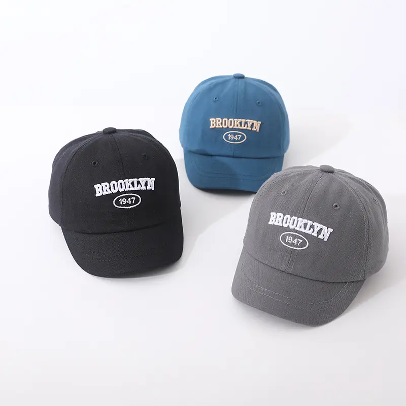 Mũ Mỏ Vịt Cho Em Bé Thời Trang, Chất Liệu Cotton Trơn, Mũ Bóng Chày Trẻ Em, Thích Hợp Cho Bé Trai Và Bé Gái Từ 1-4 Tuổi, Có Tấm Che Nắng, Thêu, Mũ Lưỡi Trai Trẻ Em 3