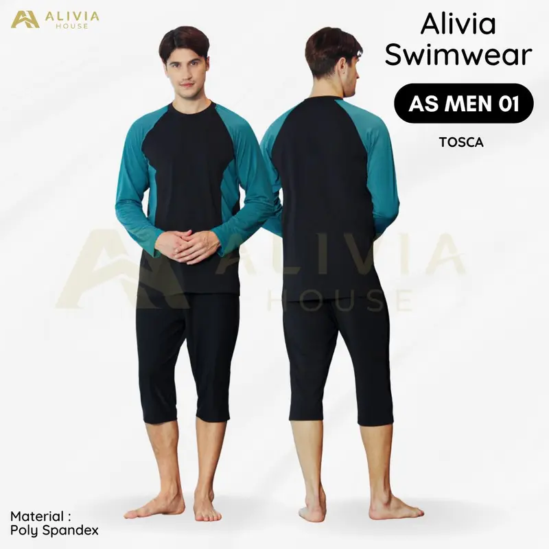 Alivia House - Alivia Swimwear AS Men 01 Baju Renang Pria Muslim Dewasa Baju Renang Setelan Laki Laki dewasa 1