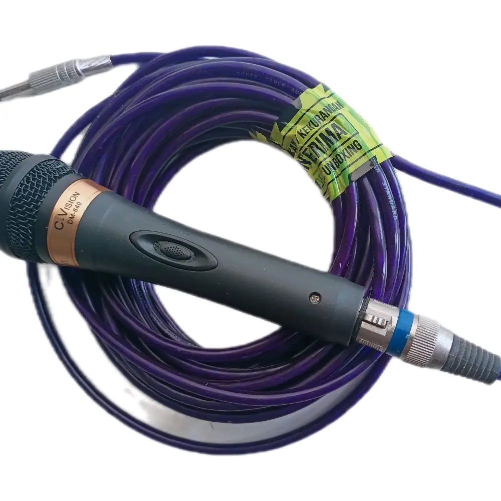 microphone body full besi dengan kabel panjang 10 meter