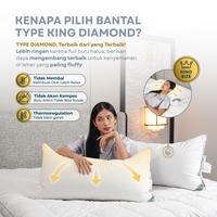 Gambar DDPillow 1 Set Bantal King &Guling Hotel Bulu Angsa Asli King Diamond dari ddpillow Kota Administrasi Jakarta Barat 5 Tokopedia