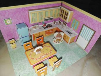 Product Review of Puzzle 3D Miniatur DIY Mainan craft 3D Mainan Edukasi Anak Jigsaw Besar Part 1 Seri Interior Rumah DIY Rumah House from R**4 0