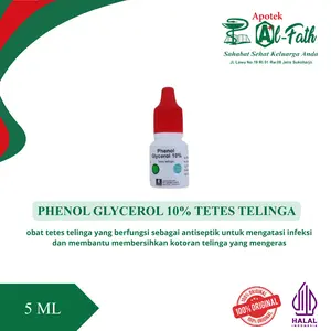Phenol Glycerol Fenol Gliserol Glyserol 10% Tetes Telinga Antiseptik