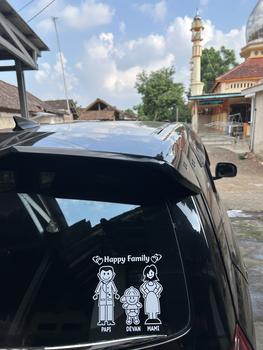 Product Review of STIKER MOBIL HAPPY FAMILY LUCU / Stiker Keluarga Warna-Warni Car from r**_ 1