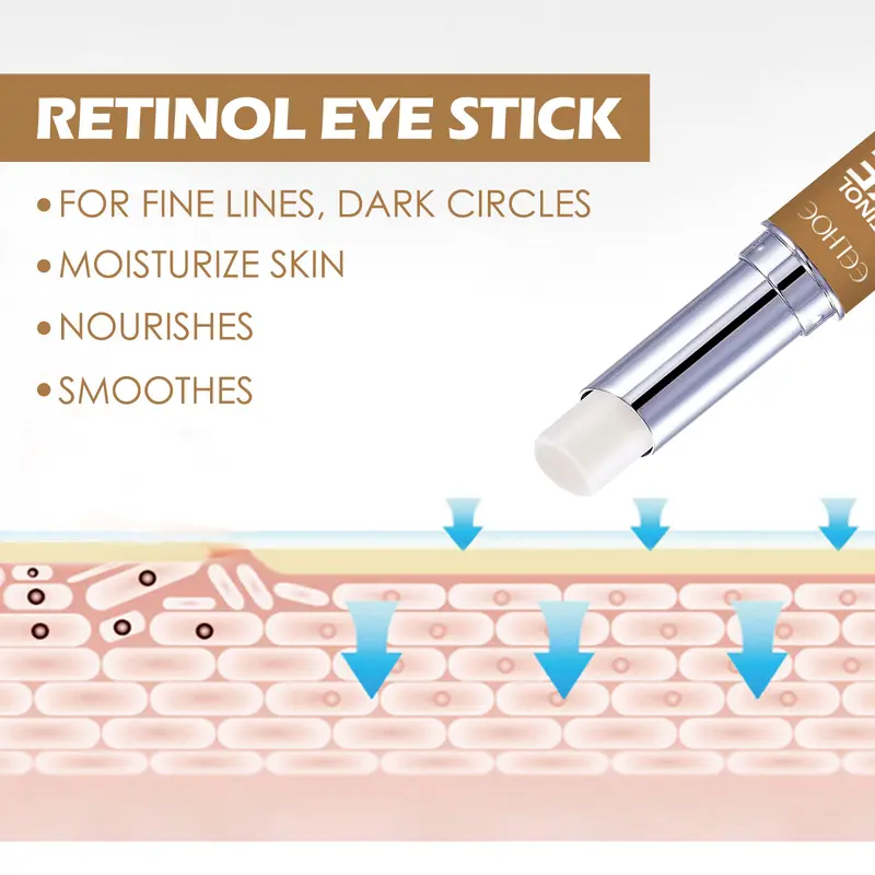 [COD]EELHOE Retinol Eye Cream Stick Mengurangi Garis Halus, Memudarkan Kantung Mata Dan Lingkaran Hitam, Melembabkan Dan Mengencangkan Kulit Sekitar Mata 3ml 4