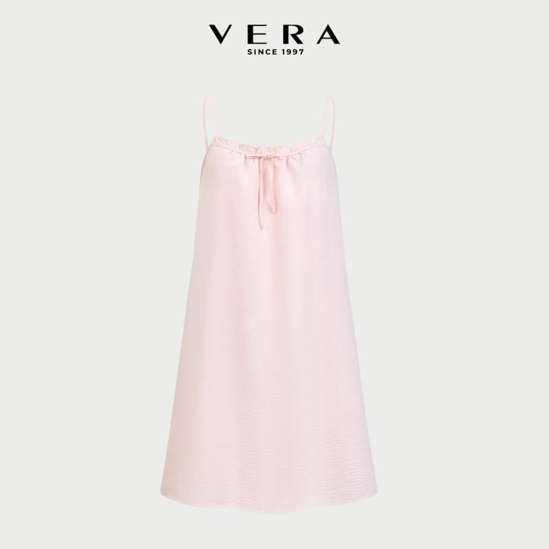 Đầm ngắn Misaki cotton nhăn trơn hai dây - M1118 Đầm ngủ nữ