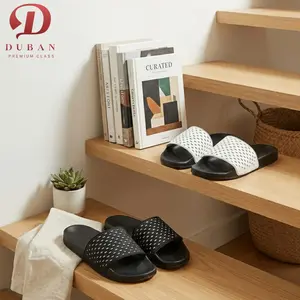 Duban Dylan Sandal Karet Modern Slide Perforated Anti Licin Ringan Nyaman Empuk Awet Bahan Karet Premium | Men Modern Perforated Slide Rubber Sandals Anti Slip Lightweight Comfortable Soft Durable Rubber