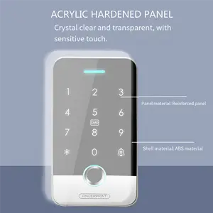 ?58% OFF?Card Reader Unlock System Tuya NFC Fingerprint Keypad 125K RFID 13.56M IC Standalone Access Control Door Opener