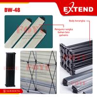 Gambar Stand Display Banner Poster Backwall Backdrop 3x6m Extend BW-48 Besi Hitam - 52 pengunci rangka dari Foyu Photo Kota Administrasi Jakarta Selatan 4 Tokopedia