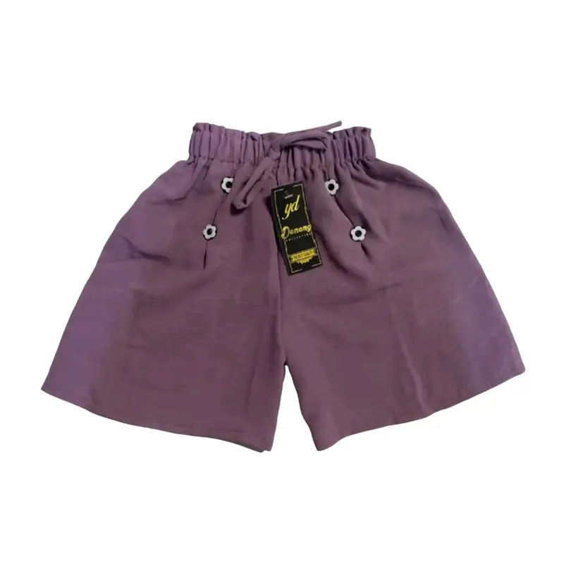 Bawahan Dapet 6 Pcs Celana Hotpants Crinkle Termurah Anak Perempuan - Fashion Hotpants Kancing Anak Usia 2-11 tahun 6