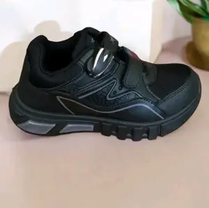 pro att MGA 490 sepatu sekolah anak sd hitam polos tipe magnet fashion anak