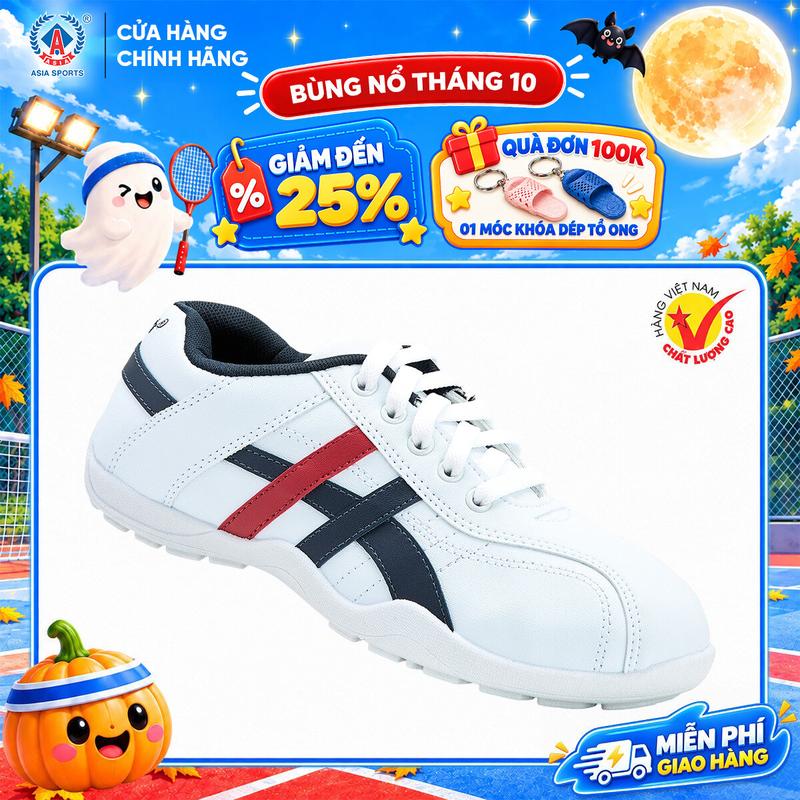 Giày Sneaker Nam ASIA Trắng Đen Thời Trang Giày Thể Thao Đa Năng Êm Chân - M50