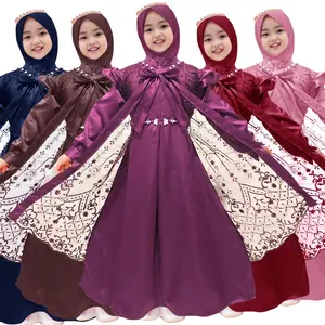 gamis anak perempuan mahogany Syafira 2-13tahun , gamis pesta anak perempuan burgundy , gamis anak 6–13 tahun , gamis anak 8–10 tahun , baju gamis anak perempuan , gamis lebaran anak 2025