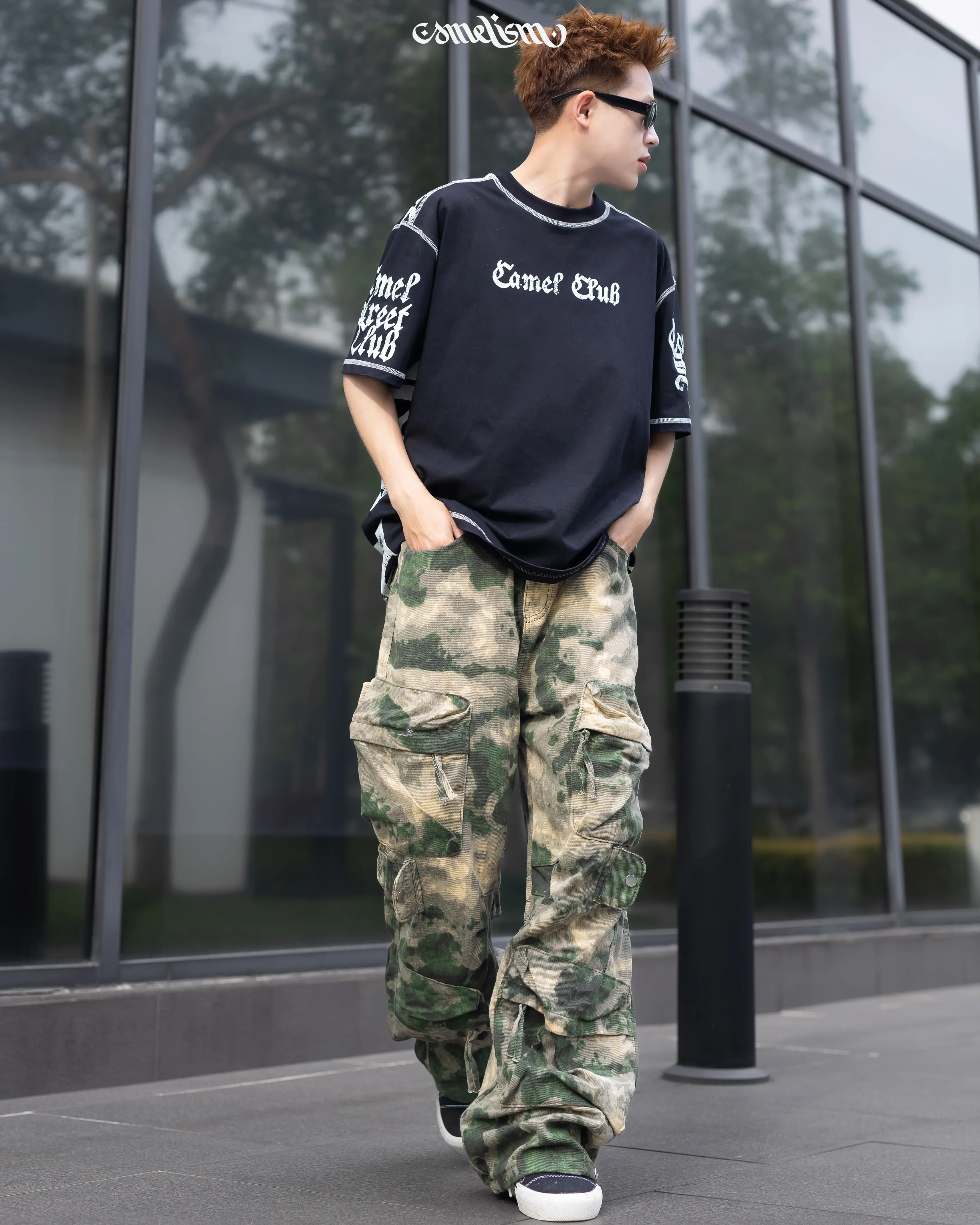 Quần Jeans Camelism Camo 11oz , Camel Street Club form Suông, Ống rộng unisex nam nữ menswear | BigBuy360 - bigbuy360.vn