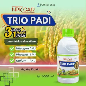 NPK Trio Padi Cair 1 Liter - Pupuk Cair Khusus Tanaman Padi untuk Pertumbuhan Cepat & Sehat - Meningkatkan Hasil Panen