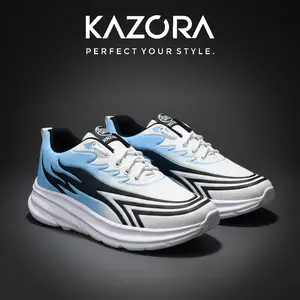 KAZORA Sepatu Original Sneaker Sekolah Olahraga Sport Running Phylon Empuk Dan Ringan Berkualitas Premium Pria Dan Wanita Sepatu Jogging Hitam Abu Putih Pink Outdoor Laki laki Dan Perempuan