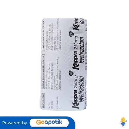 KEPPRA 250 MG STRIP 10 TABLET