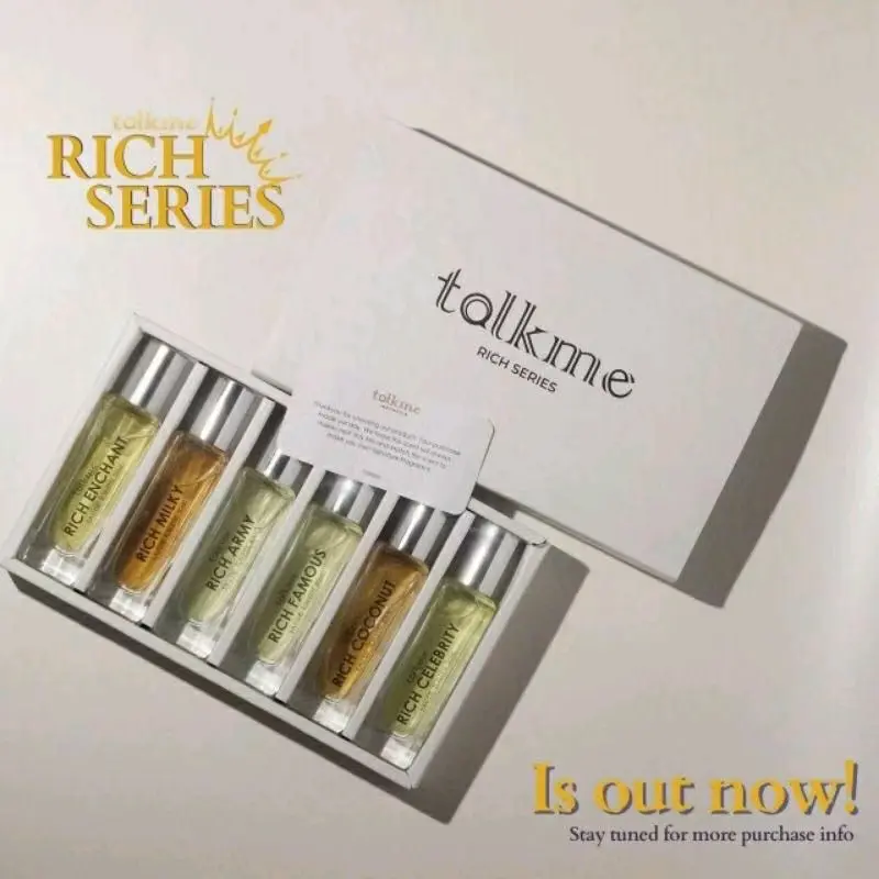 Beli 1 Dapat 6 Parfum Tahan Lama Talkme Rich Series Full Bibit - Perfume, Alis Wangi Wanita Perempuan Pria 0