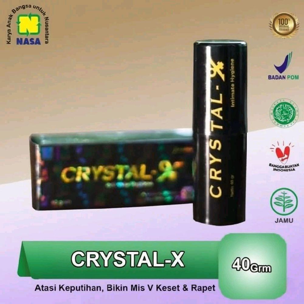 Crystal x kristal x NCX N CX untuk bantu atasi masalah keputihan crystal x nasa original BARCODE hologram Feminine Kewanitaan