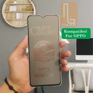 Anti Gores Spy Kompatibel For OPPO A-Series Tempered Glass Privacy Ceramic Pelindung Layar Lentur Ponsel screen protector
