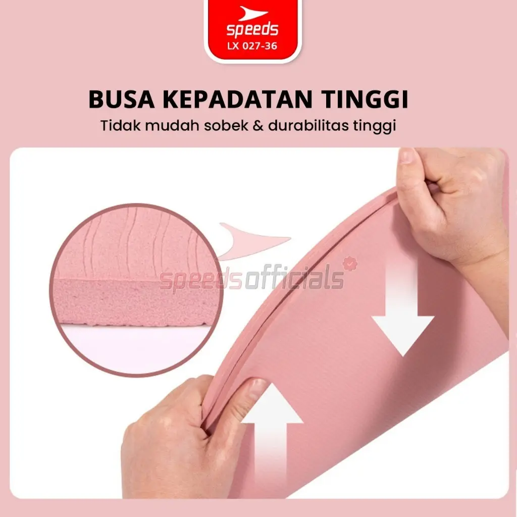 SPEEDS Skipping Mat 6-10-15mm Matras Lompat Tali Olahraga Fitness Jumping Mat Empuk Anti Slip 027-36