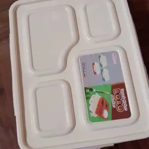 (COD) Kotak Makan Bobo 4 Sekat Anti Tumpah - Lunch Box Murah BPA Free Food Grade - Kitchenware