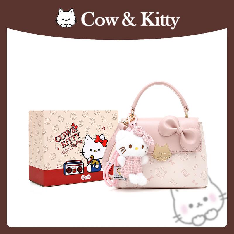 Kitty túi xách cao cấp, túi xách xách tay của phụ nữ mới sang trọng ít dễ thương và dễ thương một vai có túi siết cổ