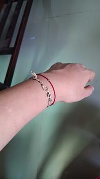 Product Review of Gelang tali benang simple gelang handmade couple motif abstrak bahan benang premium langsung kirim Bracelets from R**i 0
