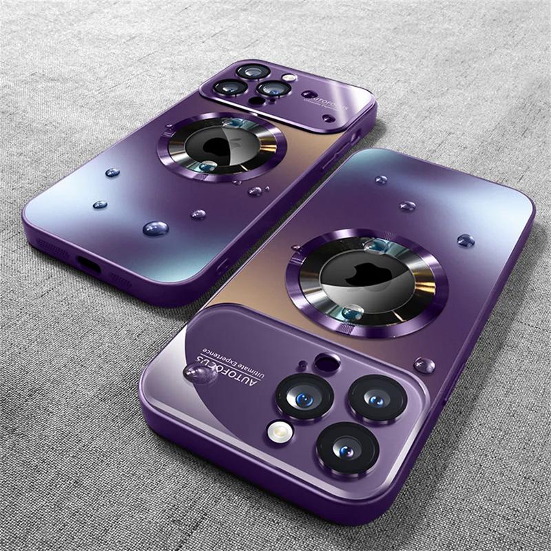 Product Introduction of Bumper matte magnetic for MagSafe Wireless Charging Case for iPhone 15 14 Pro Max 13 12 11 glass lens camera protection cover 15