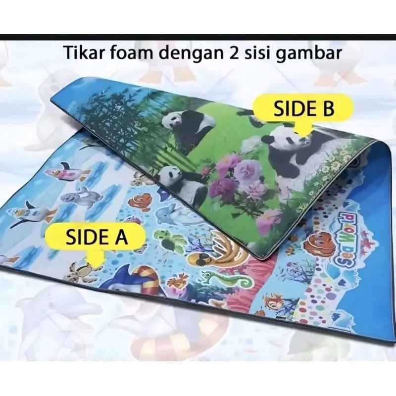 Tiker Foam Motif Bulak Balik Tebal 8mm - Model Baru
