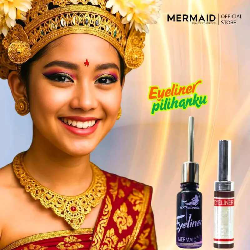 Eyeliner Mermaid Waterproof Gold Edition- Eyeliner Duyung KACA- Putri Duyung -BPOM-Asli 1