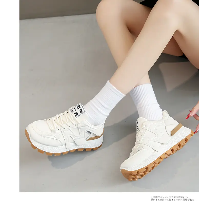 CANI Loise Sepatu Wanita Sneakers Sporty Casual Style Shoes Cream K9240 6