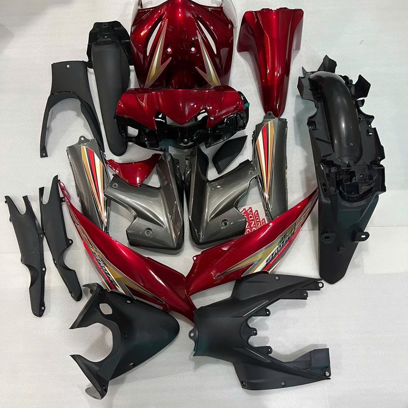  Bộ nhựa Wave S110 đời 2008 đến 2010 Màu Đỏ Đun   KÈM LUÔN TEM & ỐC LUÔN  Dàn áo xe Wave S110 - B545 