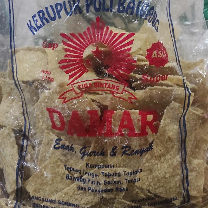 krupuk gendar, Krupuk puli nasi bentuk kotak siap goreng tanpa jemur 2