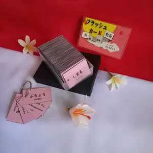 FUJICARD Flashcard bahasa Jepang huruf kanji n4 total 300kanji Kartu