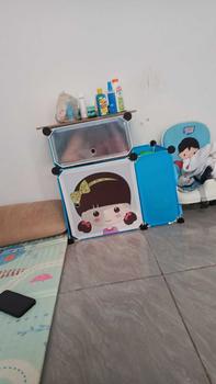 Product Review of Bedola Lemari plastik bedside table kartun rak buku susun  anak 3 kotak from A**l 0