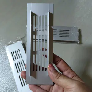 Sarangan Saringan Lubang Hawa / Lubang Udara / Lobang angin / Saringan Udara Kotak Ventilasi (Ukuran 5 x 15) Warna Hitam Dan Anodize